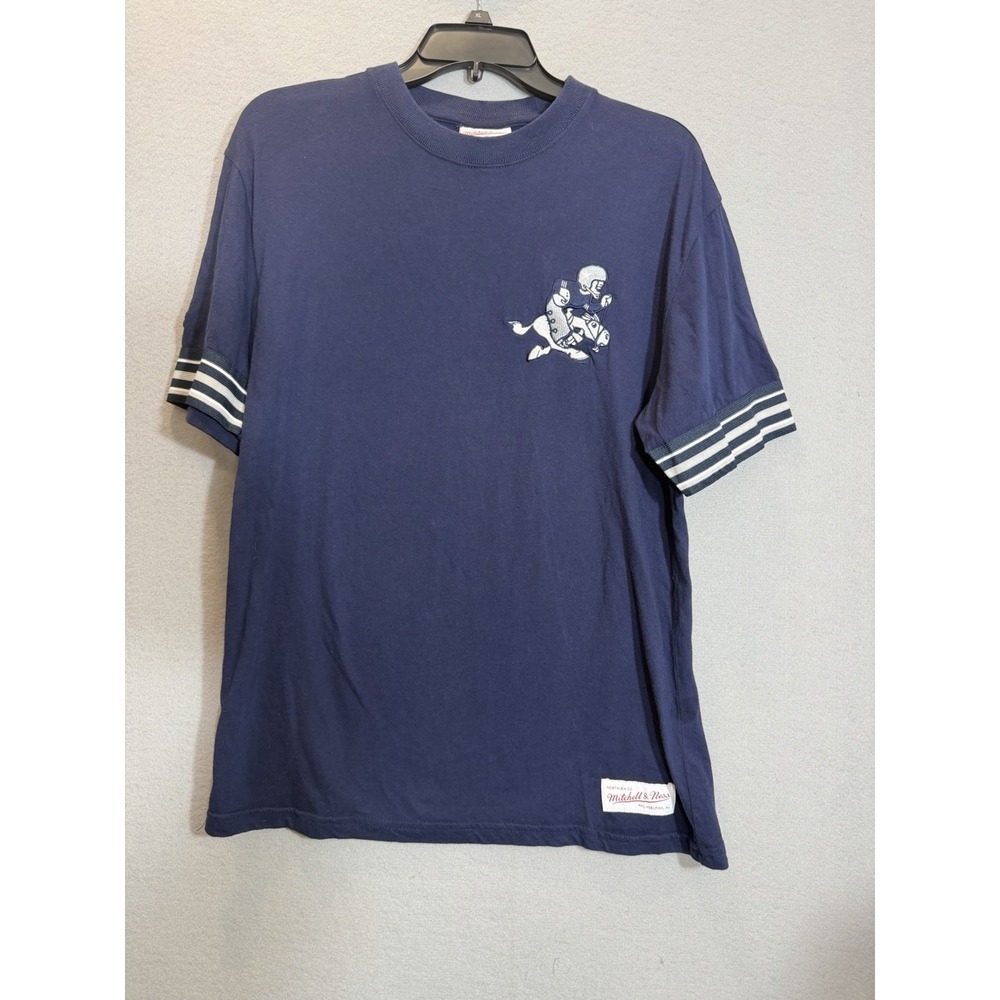 Mitchell & Ness Dallas Cowboys Throwbacks T Shirt M Navy NFL Retro Western